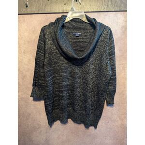 Basic Editions cowl neck knit top XL